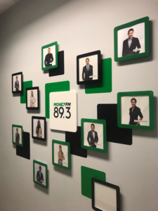 Picture wall at Money FM 89.3