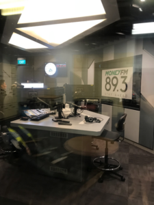 Interview room at Money FM 89.3